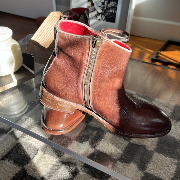 Sz 9 • Bed Stu Women's Aldina Boots - Teak Rustic Tremolo - Picture 11 of 11